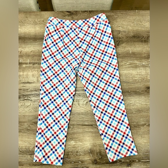 Kim Rogers Plaid High Waist Pull-on Ankle Pants - Sz. 12P - Like New Condition - Picture 5 of 5
